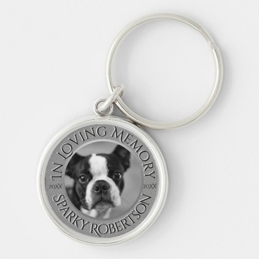Persoonlijke hond Memorial Sleutelhanger (Voorkant)