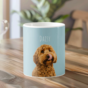 Persoonlijke hond met naam   Aangepaste huisdierfo Koffiemok