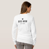 Persoonlijke Hond Moeder – Aangepaste Naam Moederd T-shirt (Achterkant volledig)