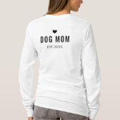 Persoonlijke Hond Moeder – Aangepaste Naam Moederd T-shirt (Achterkant)