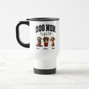 Persoonlijke hond-moeder – Gelukkige Moederdag Reisbeker