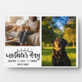 Persoonlijke hond-moeder met aangepaste naam | Gel Fotoplaat (voorkant)