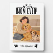 Persoonlijke hond-moeder met aangepaste naam | Gel Fotoplaat (voorkant)