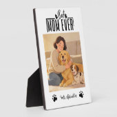 Persoonlijke hond-moeder met aangepaste naam | Gel Fotoplaat (Zijkant)