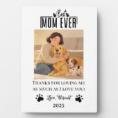 Persoonlijke hond-moeder met aangepaste naam | Gel Fotoplaat (voorkant)