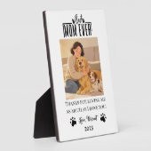 Persoonlijke hond-moeder met aangepaste naam | Gel Fotoplaat (Zijkant)