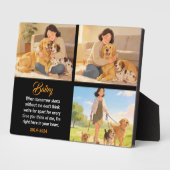 Persoonlijke hond-moeder met aangepaste naam | Gel Fotoplaat (Zijkant)