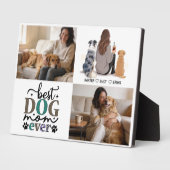 Persoonlijke hond-moeder met aangepaste naam | Gel Fotoplaat (Zijkant)