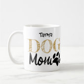 Persoonlijke 'Hond Moeder' mok met pootafdruk cade (Links)