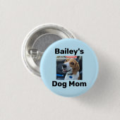 Persoonlijke Hond Moeder Ronde Button 3,2 Cm (Voorkant /achterkant)