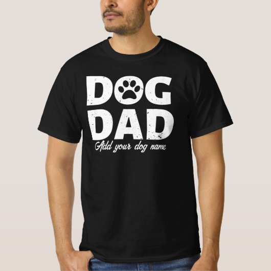 Persoonlijke hond pa T-Shirt (Voorkant)