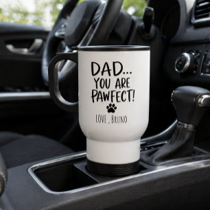 Persoonlijke 'Hond Papa' Reisbeker Modern Coole