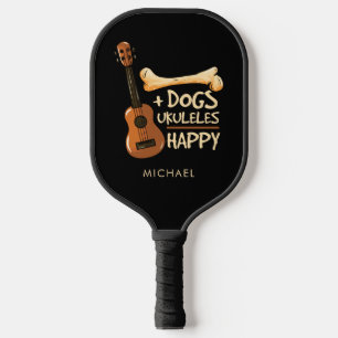 Persoonlijke Hond Papa Ukulele Speler Muzikant Pickleball Paddle