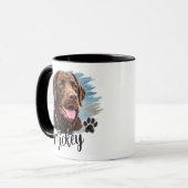 Persoonlijke Hond Portret Mok (Voorkant links)