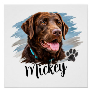 Persoonlijke Hond Portret Perfect Poster
