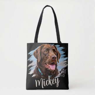Persoonlijke Hond Portret Tote Bag