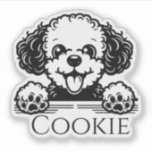 Persoonlijke Hond Sticker (Voorkant)