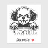 Persoonlijke Hond Sticker (Vel)