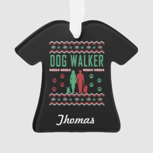 Persoonlijke hond Walker Ugly KerstSweater Ornament