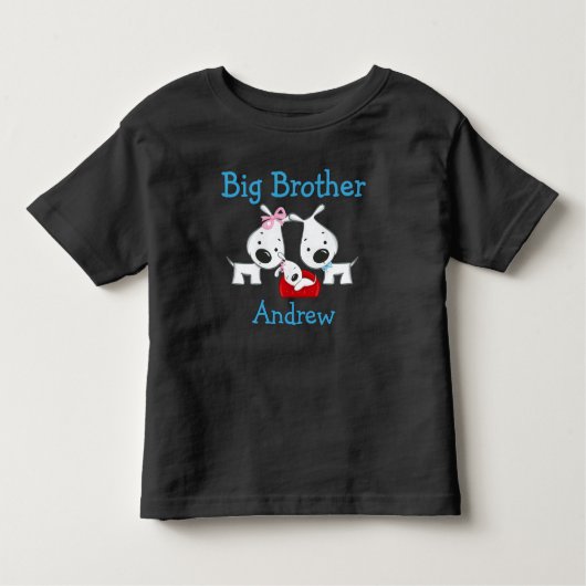Persoonlijke honden Big Brother Kinder Shirts (Voorkant)