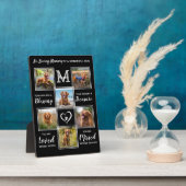 Persoonlijke Honden Fotocollage Gedenkplek voor Hu Fotoplaat (Zijkant)