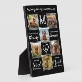 Persoonlijke Honden Fotocollage Gedenkplek voor Hu Fotoplaat (Zijkant)