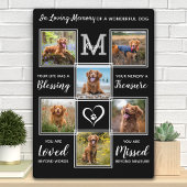 Persoonlijke Honden Fotocollage Gedenkplek voor Hu Fotoplaat