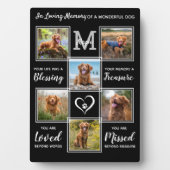 Persoonlijke Honden Fotocollage Herdenking Gedenkt Fotoplaat (voorkant)