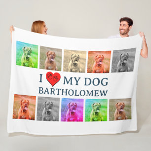 Persoonlijke Honden Pop Art Huisdierliefhebber Cad Fleece Deken