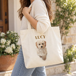Persoonlijke hondenboodschappentas – Aangepaste fo Tote Bag