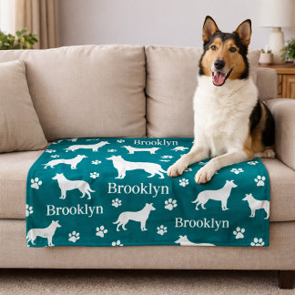 Persoonlijke Hondendeken voor Smooth Collie Diep T Fleece Deken