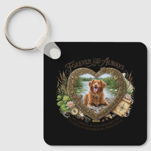 Persoonlijke hondenfoto aandenken sleutelhanger