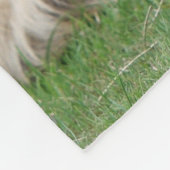 Persoonlijke hondenfoto fleece deken (Hoek)