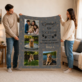 Persoonlijke hondenfoto fleece deken