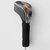 Persoonlijke hondenfoto golfheadcover (Schuin)