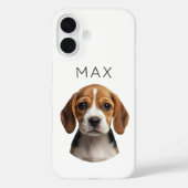 Persoonlijke hondenfoto & naam Case-Mate iPhone case (Achterkant)