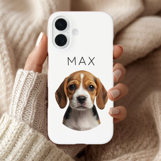 Persoonlijke hondenfoto & naam Case-Mate iPhone case
