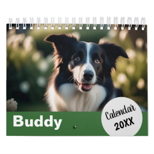 Persoonlijke hondenfoto's huisdier jaar Maak uw ei Kalender