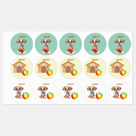 Persoonlijke hondenlabels labels