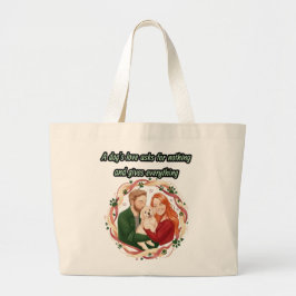 Persoonlijke hondenliefhebber  grote tote bag