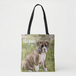 Persoonlijke Hondenliefhebbers cadeaus - Brindle B Tote Bag