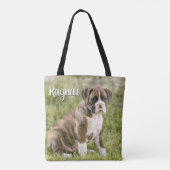 Persoonlijke Hondenliefhebbers cadeaus - Brindle B Tote Bag (Achterkant)