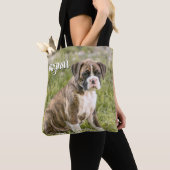 Persoonlijke Hondenliefhebbers cadeaus - Brindle B Tote Bag (Dichtbij)