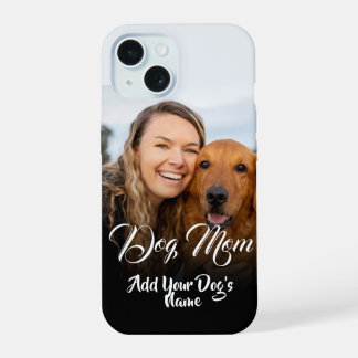 Persoonlijke hondenmoeder fotohanger iPhone 15 case