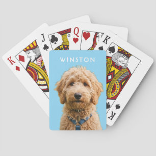Persoonlijke hondennaam foto - LEES BESCHRIJVING Pokerkaarten