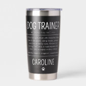 Persoonlijke Hondentrainer Grappige Cadeaus Geïsoleerde Drinkbeker (Links)