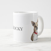 Persoonlijke Hondsfoto | Aangepaste Huisdiernaam Grote Koffiekop (Voorkant rechts)