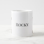 Persoonlijke Hondsfoto | Aangepaste Huisdiernaam Grote Koffiekop (Voorkant)