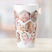 Persoonlijke Honeycomb-kinderen Baby Foto's Aangep Latte Mok