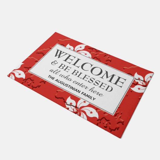 Persoonlijke HONG KONG Deurmat (Schuin)